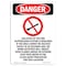 Signmission OSHA Danger Sign, Isolation Of The Fire, 10in X 7in Rigid Plastic, 7" W, 10" L, Portrait OS-DS-P-710-V-2320 - alternate 1